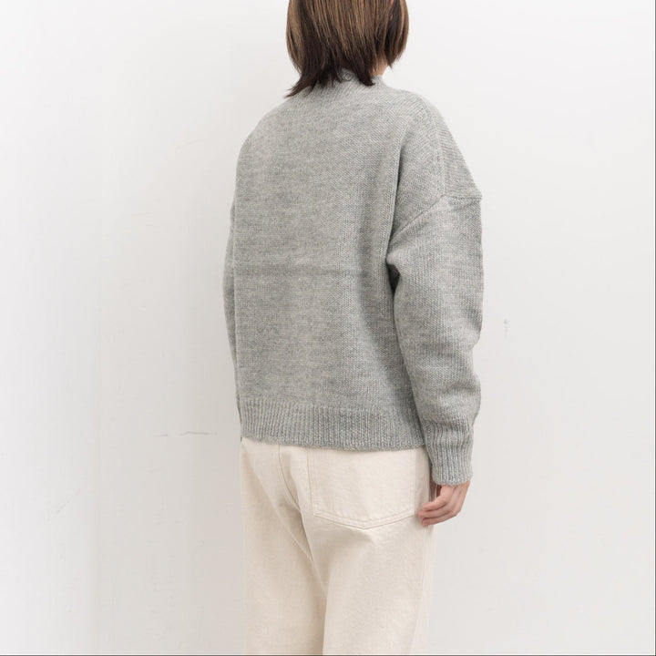 homspun /　ローピング前立て配色カーディガン 252-7883