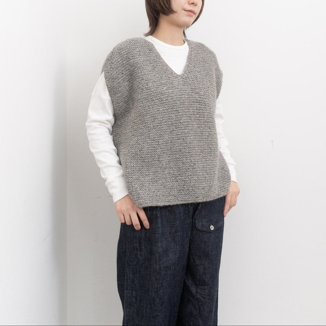 ゴーシュ /　アルパカウールハンドニット ベスト  G254-K001