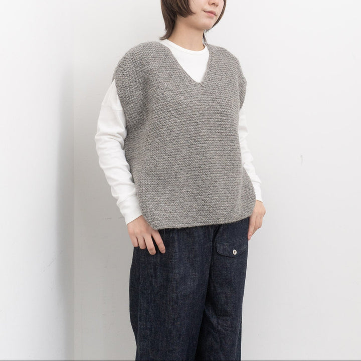 ゴーシュ /　アルパカウールハンドニット ベスト  G254-K001