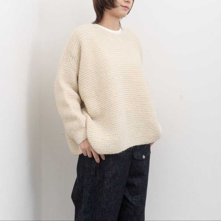 ゴーシュ /　アルパカウールハンドニットワイドプルオーバー　G254-K002