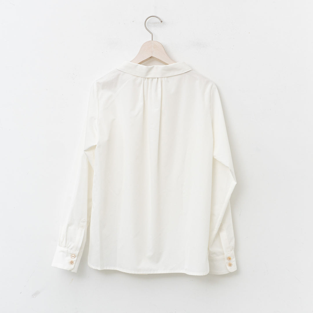 atelier naruse /WOMEN　cotton stand-off collar blouse na-f02050_A