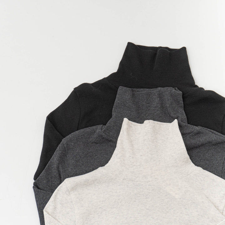 homspun /　丸胴テレコタートルネックプルオーバー 252-6286