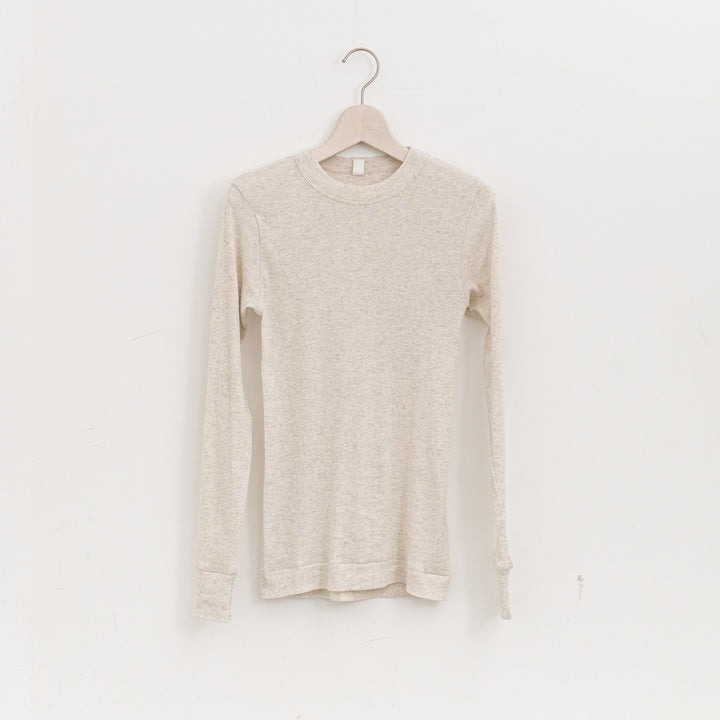 homspun /　40/1丸胴テレコクルーネックプルオーバー 252-6014