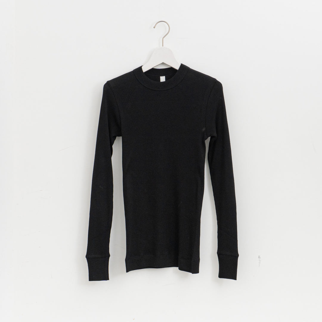 homspun /　40/1丸胴テレコクルーネックプルオーバー 252-6014