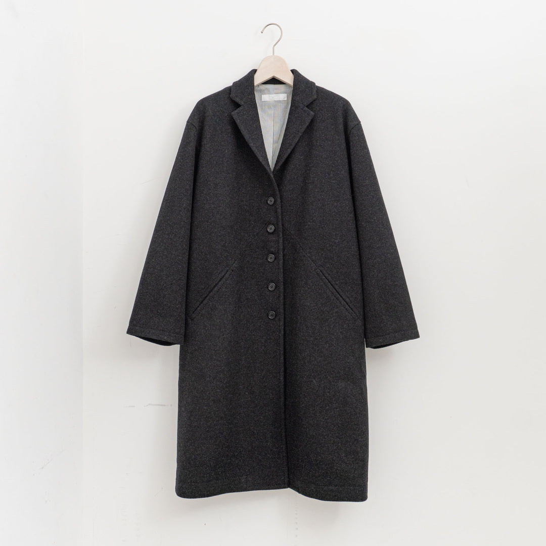 homspun/　ウールフラノテーラーカラーコート 252-0111