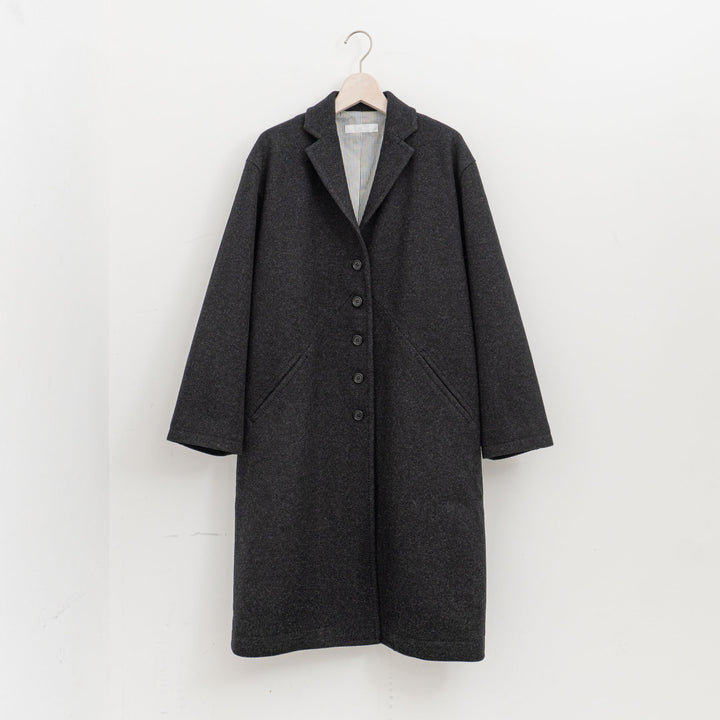 homspun/　ウールフラノテーラーカラーコート 252-0111