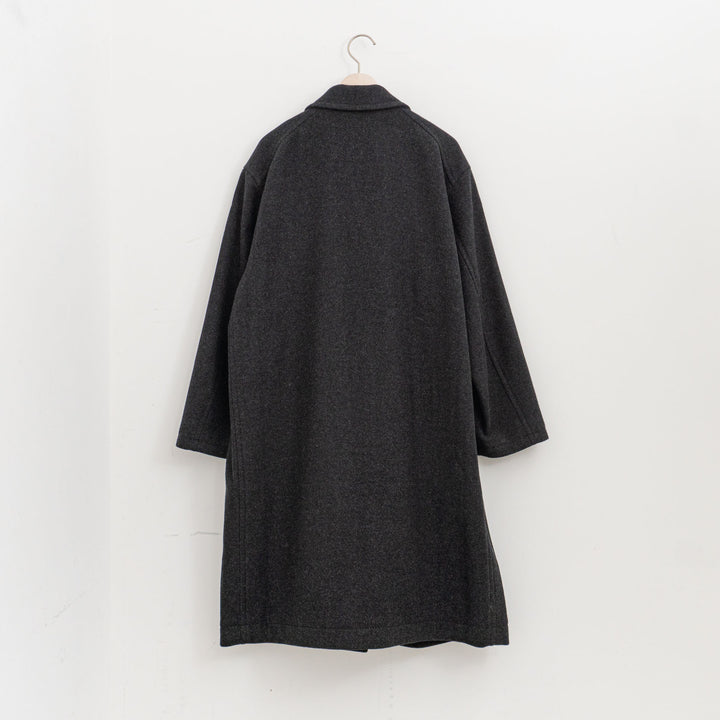 homspun/　ウールフラノテーラーカラーコート 252-0111