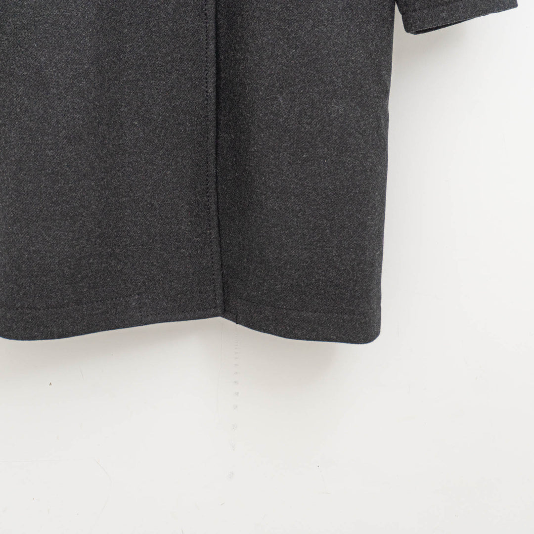 homspun/　ウールフラノテーラーカラーコート 252-0111