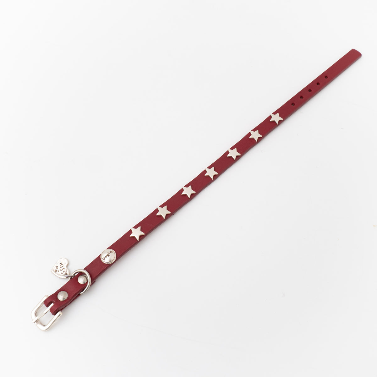 ペット用品 - DogLa｜1/2INCH WIDTH スモールドッグスターカラー（レッド）
