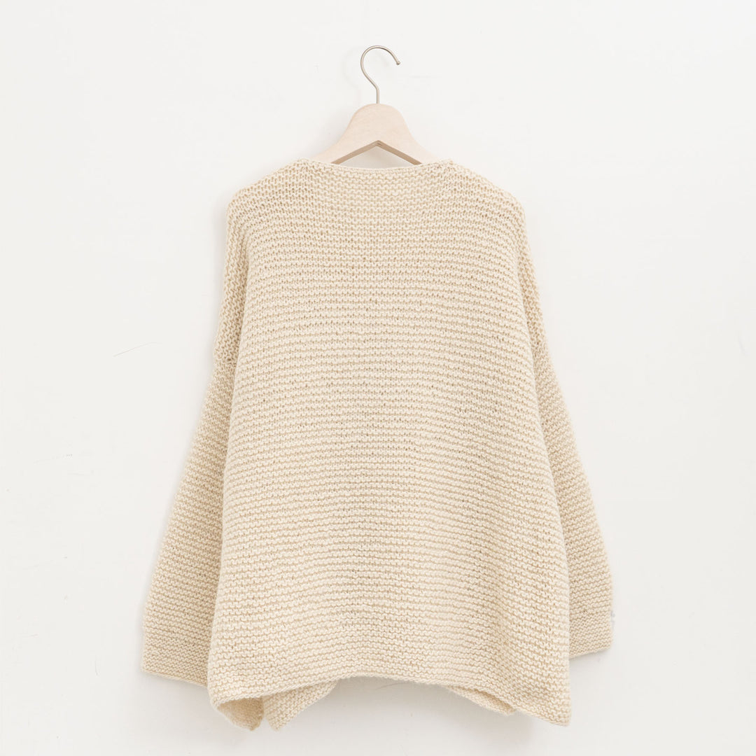 ゴーシュ /　アルパカウールハンドニットワイドプルオーバー　G254-K002