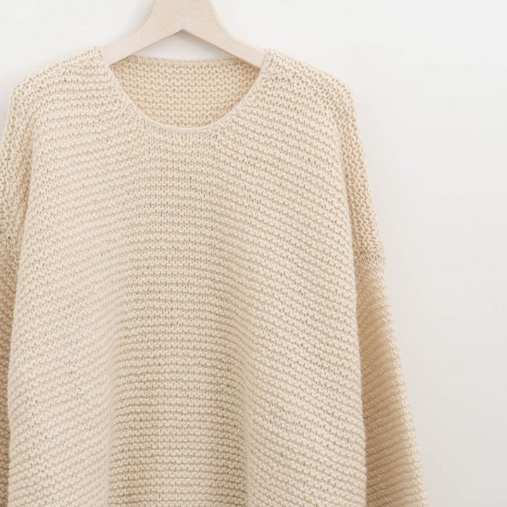 ゴーシュ /　アルパカウールハンドニットワイドプルオーバー　G254-K002