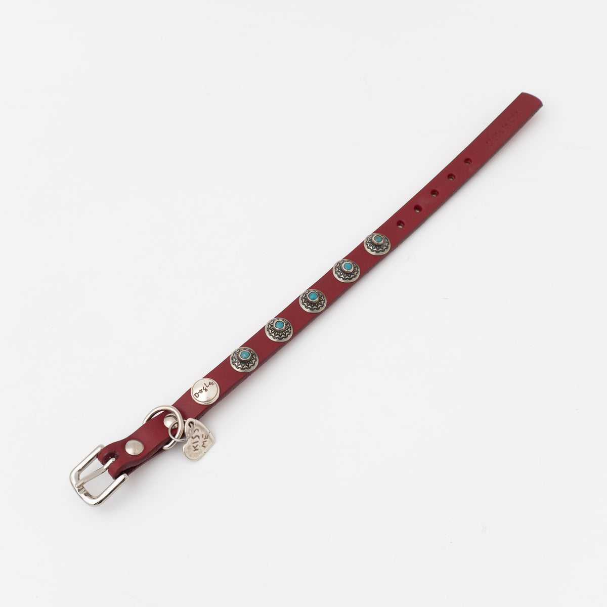 ペット用品 - DogLa｜1/2INCH WIDTH トルクコンチョカラー（レッド）