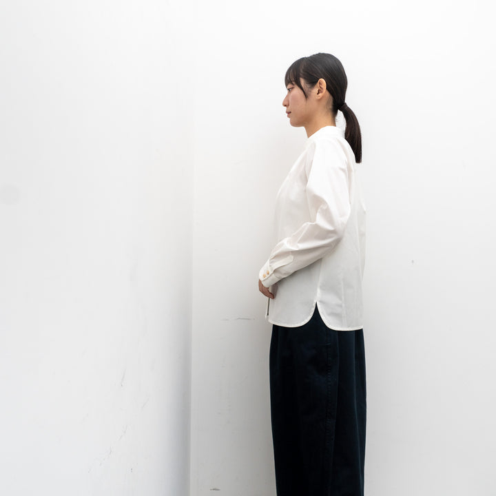 atelier naruse /WOMEN　cotton stand-off collar blouse na-f02050_A