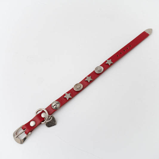 ペット用品 - DogLa｜1/2INCH WIDTH スモールドッグハットアンドスターカラー