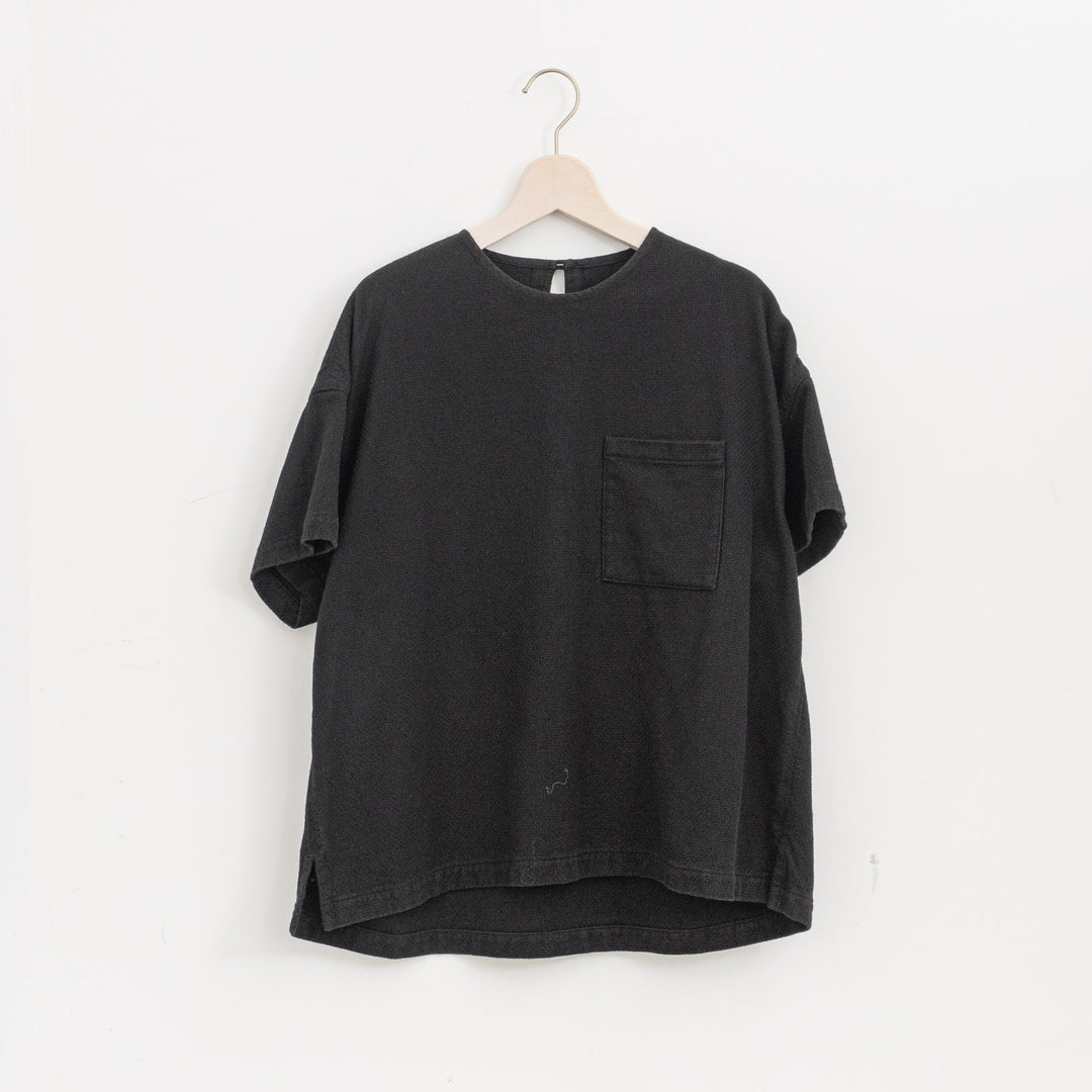 ゴーシュ /　コットンドビー半袖　ノーカラープルオーバー　G254-B014