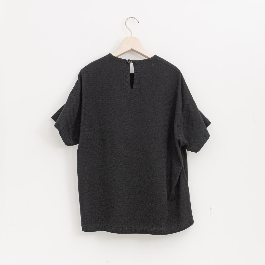 ゴーシュ /　コットンドビー半袖　ノーカラープルオーバー　G254-B014