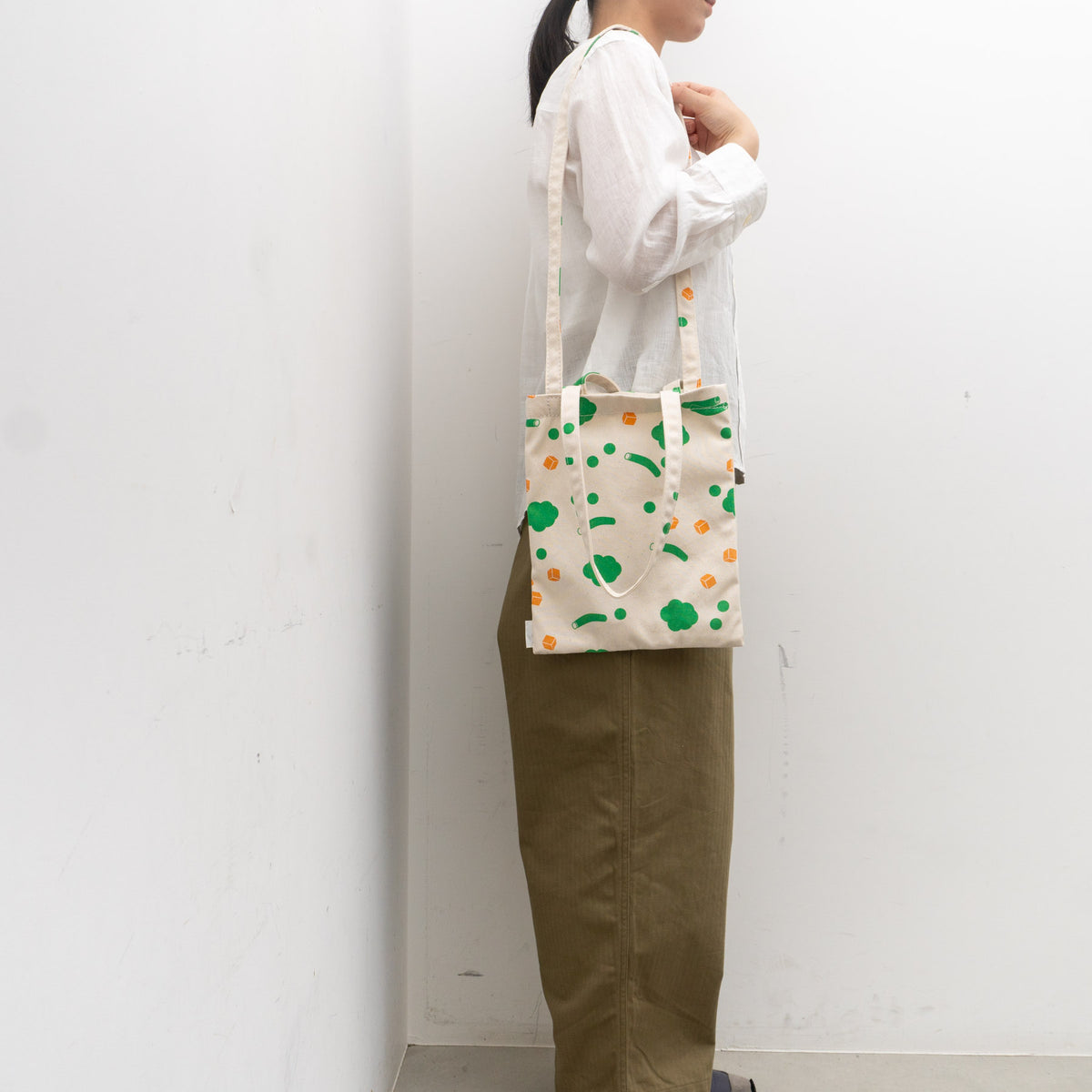 TEMBEA｜3HANDLE TOTE SMALL COL.MIX-VEGETABLE/NATURAL