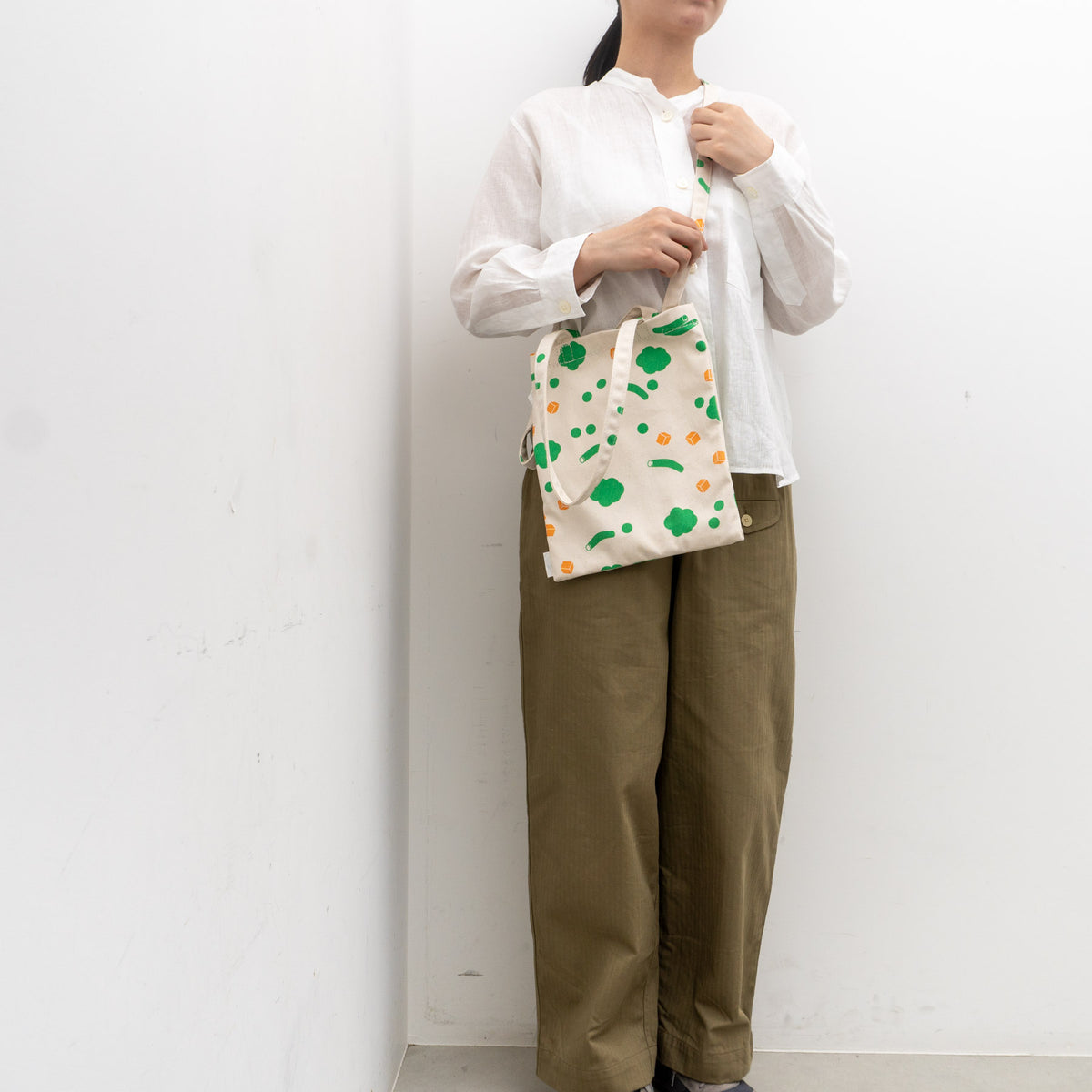 TEMBEA｜3HANDLE TOTE SMALL COL.MIX-VEGETABLE/NATURAL