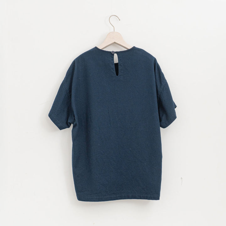 ゴーシュ /　コットンドビー半袖　ノーカラープルオーバー　G254-B014