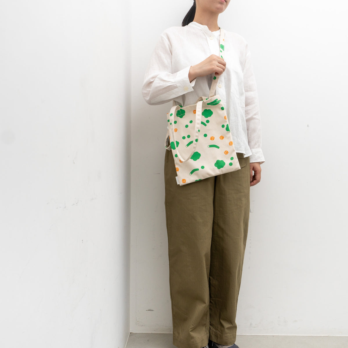 TEMBEA｜3HANDLE TOTE SMALL COL.MIX-VEGETABLE/NATURAL