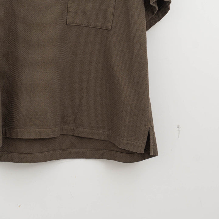 ゴーシュ /　コットンドビー半袖　ノーカラープルオーバー　G254-B014