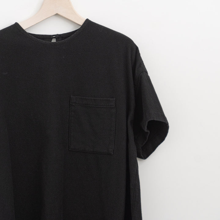 ゴーシュ /　コットンドビー半袖　ノーカラープルオーバー　G254-B014