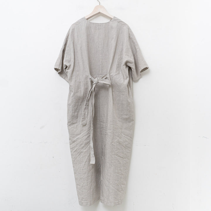 evam eva/　linen pattern one piece-E241T217 size.M