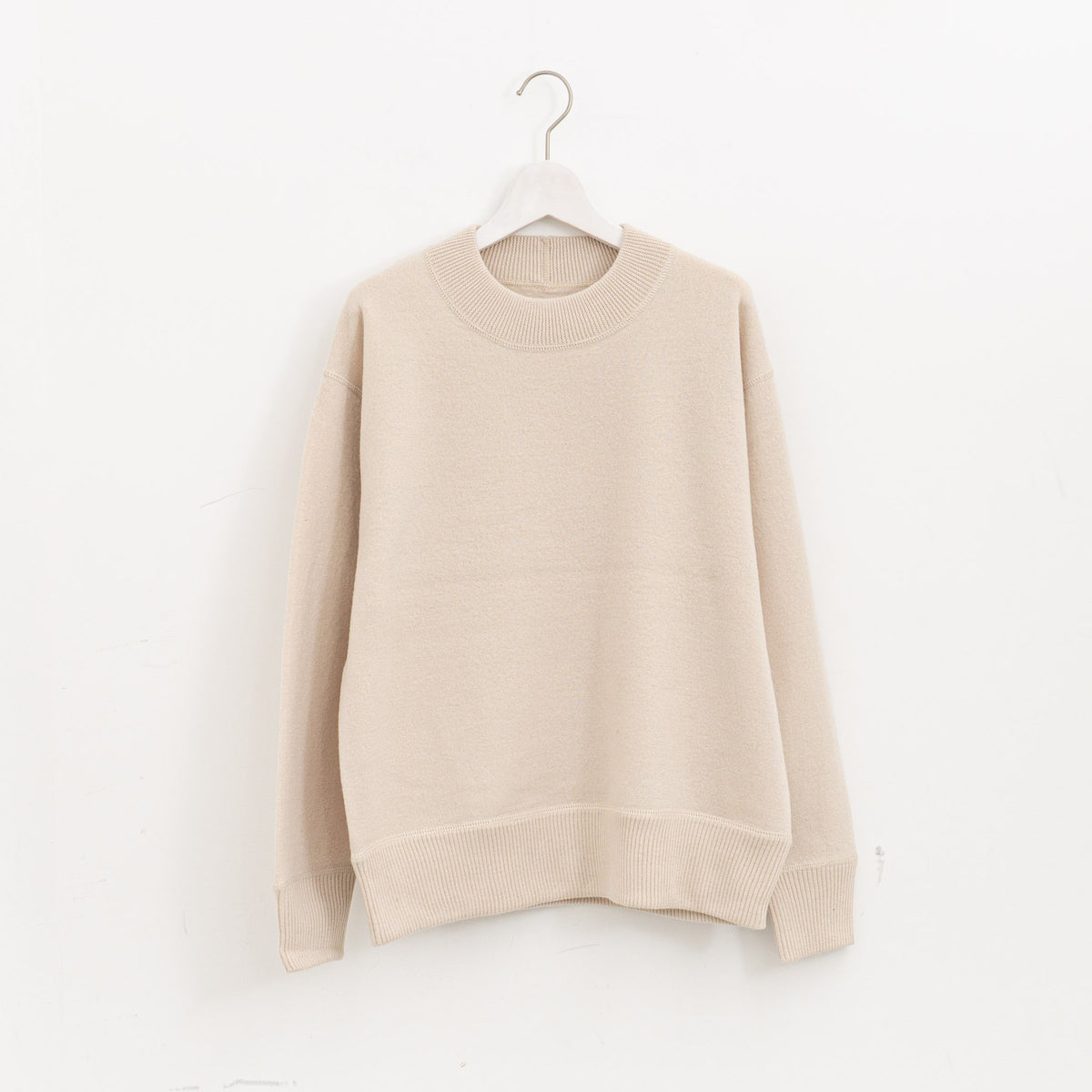 MHL.｜MEN　FELTED ROUGH WOOL KNITWEAR　5965260203-suomi（032.ECRU）