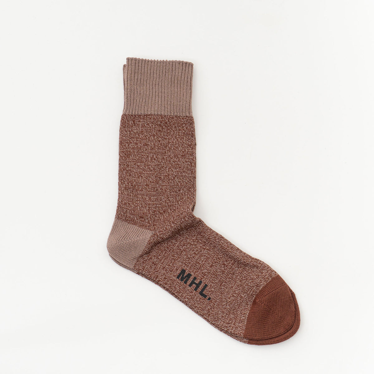 MHL.｜MEN　MELANGE COTTON SOCKS　5965279203-suomi（090.PINK）