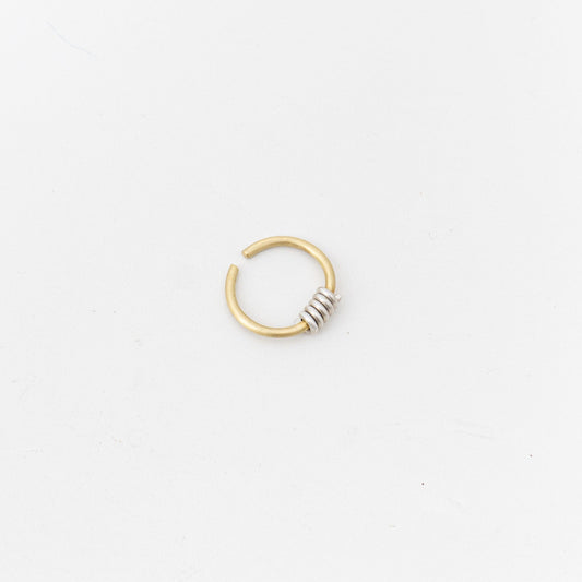 _Fot｜round wire ring _ coil silver