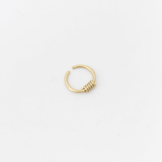 _Fot｜round wire ring _ coil brass