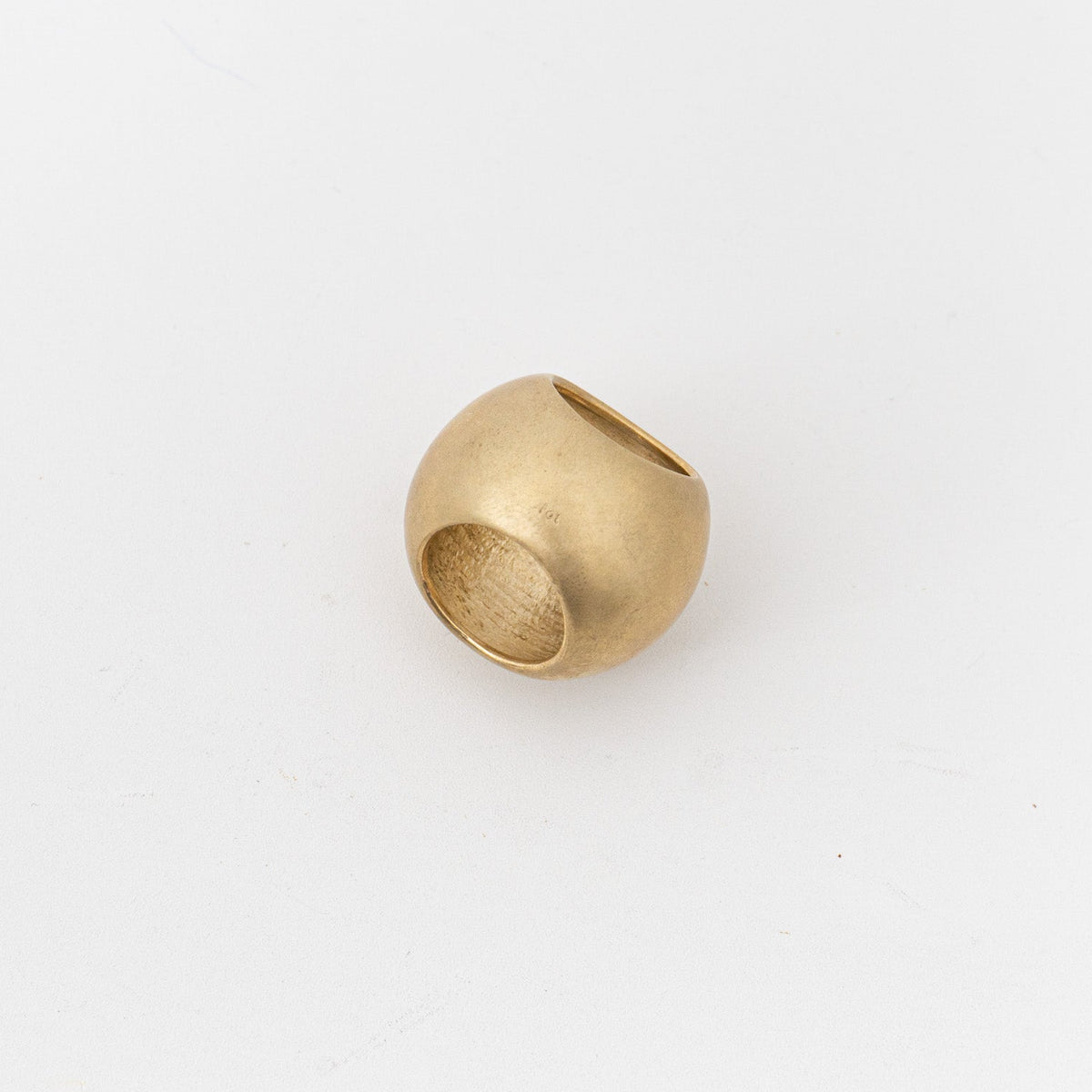 _Fot｜ball sculpture ring brass