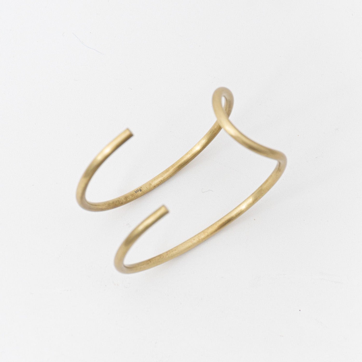 _Fot｜round wire bangle_double brass