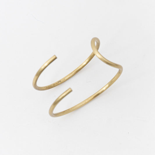 _Fot｜round wire bangle_double brass