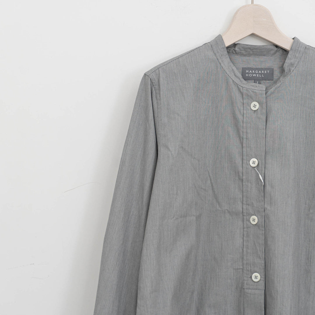 MARGARET HOWELL /WOMEN　COTTON HAIRLINE STRIPE SHIRT　5785253210-suomi