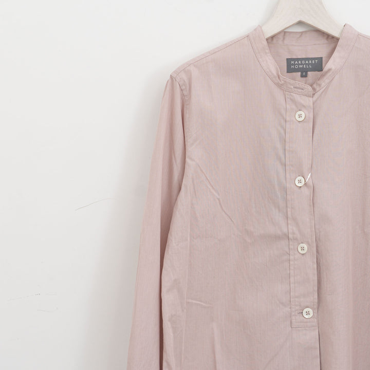 MARGARET HOWELL /WOMEN　COTTON HAIRLINE STRIPE SHIRT　5785253210-suomi