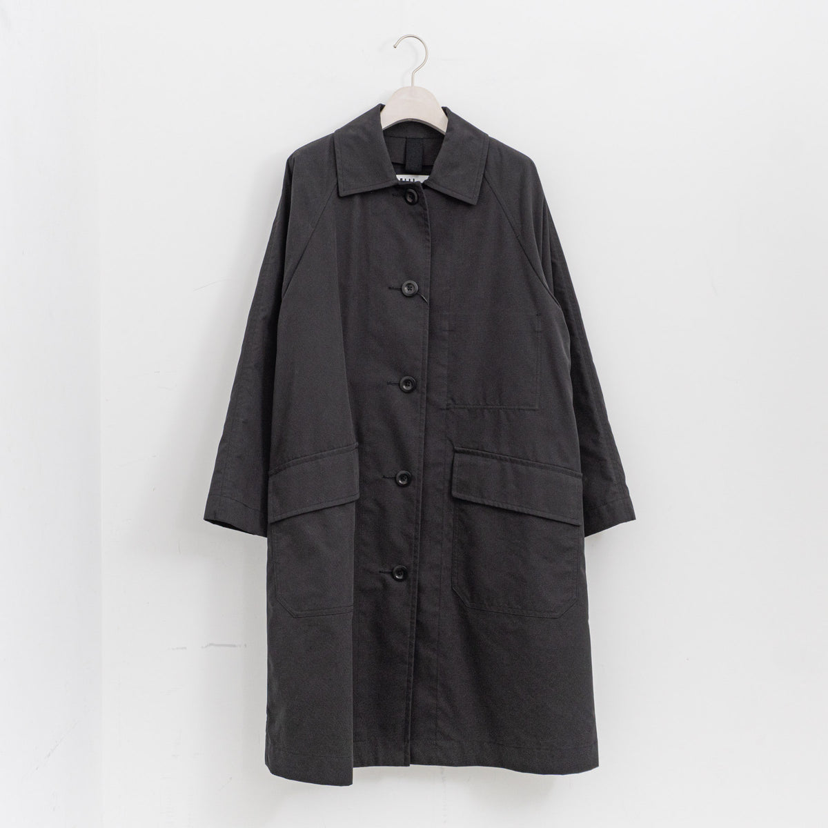 MHL.｜WORN COTTON NYLON COAT 5955210200-H（010.black）