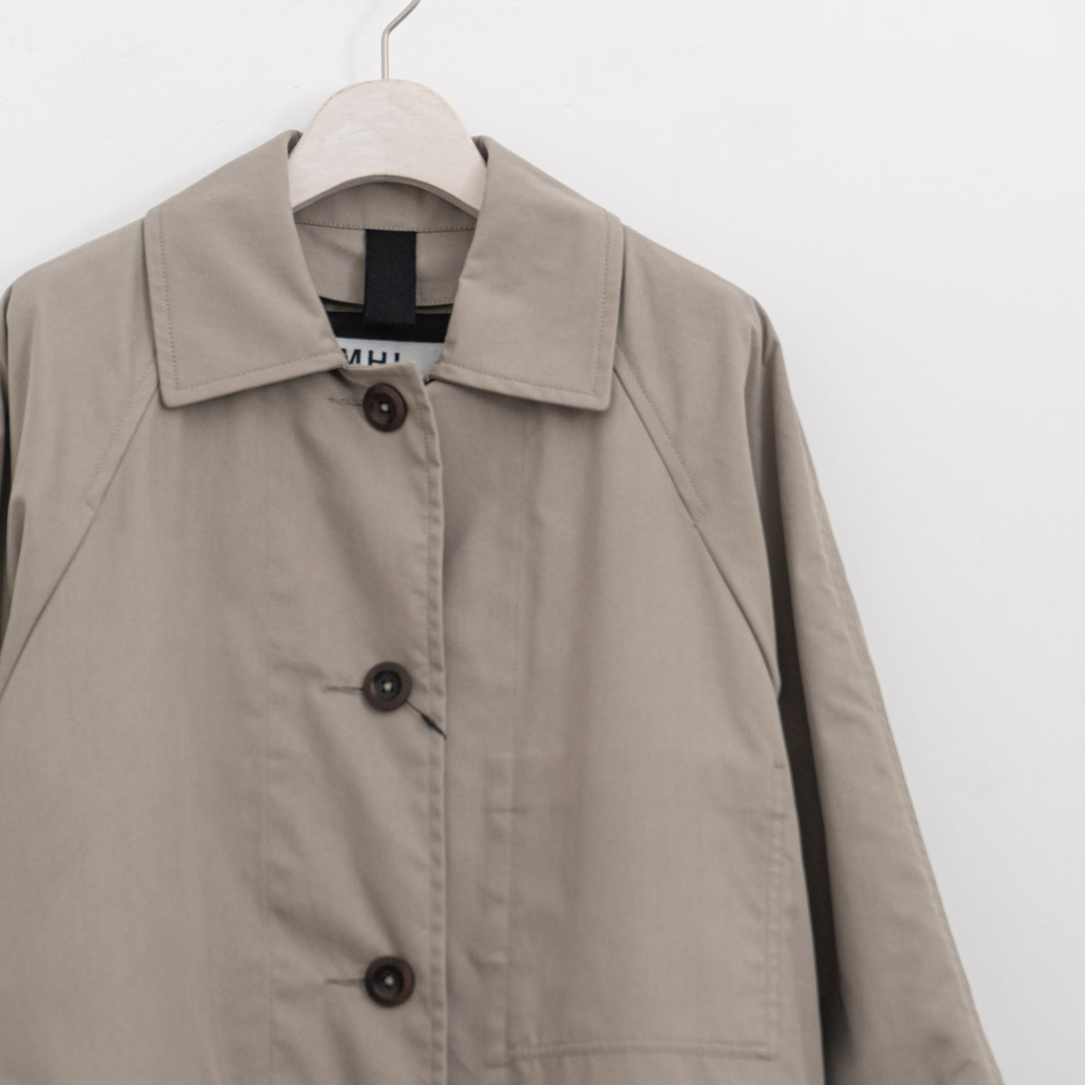 MHL.｜WORN COTTON NYLON COAT 5955210200-H