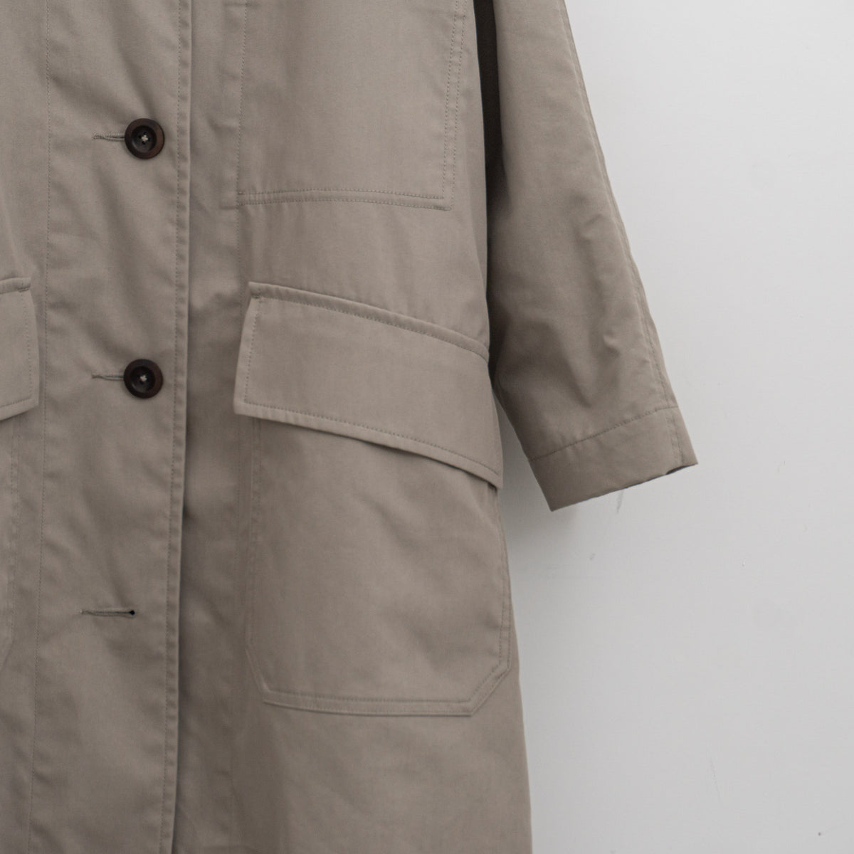 MHL.｜WORN COTTON NYLON COAT 5955210200-H