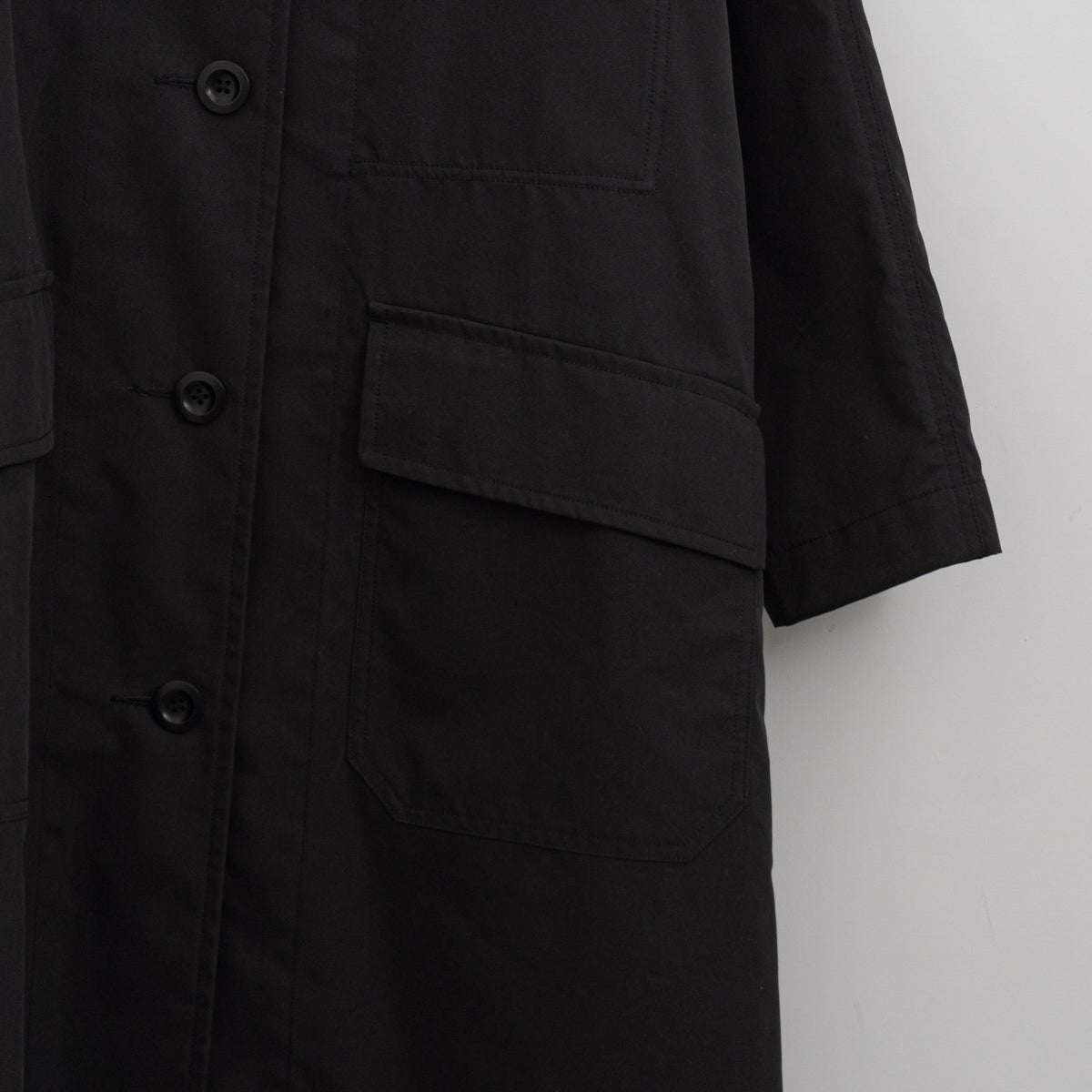 MHL.｜WORN COTTON NYLON COAT 5955210200-H