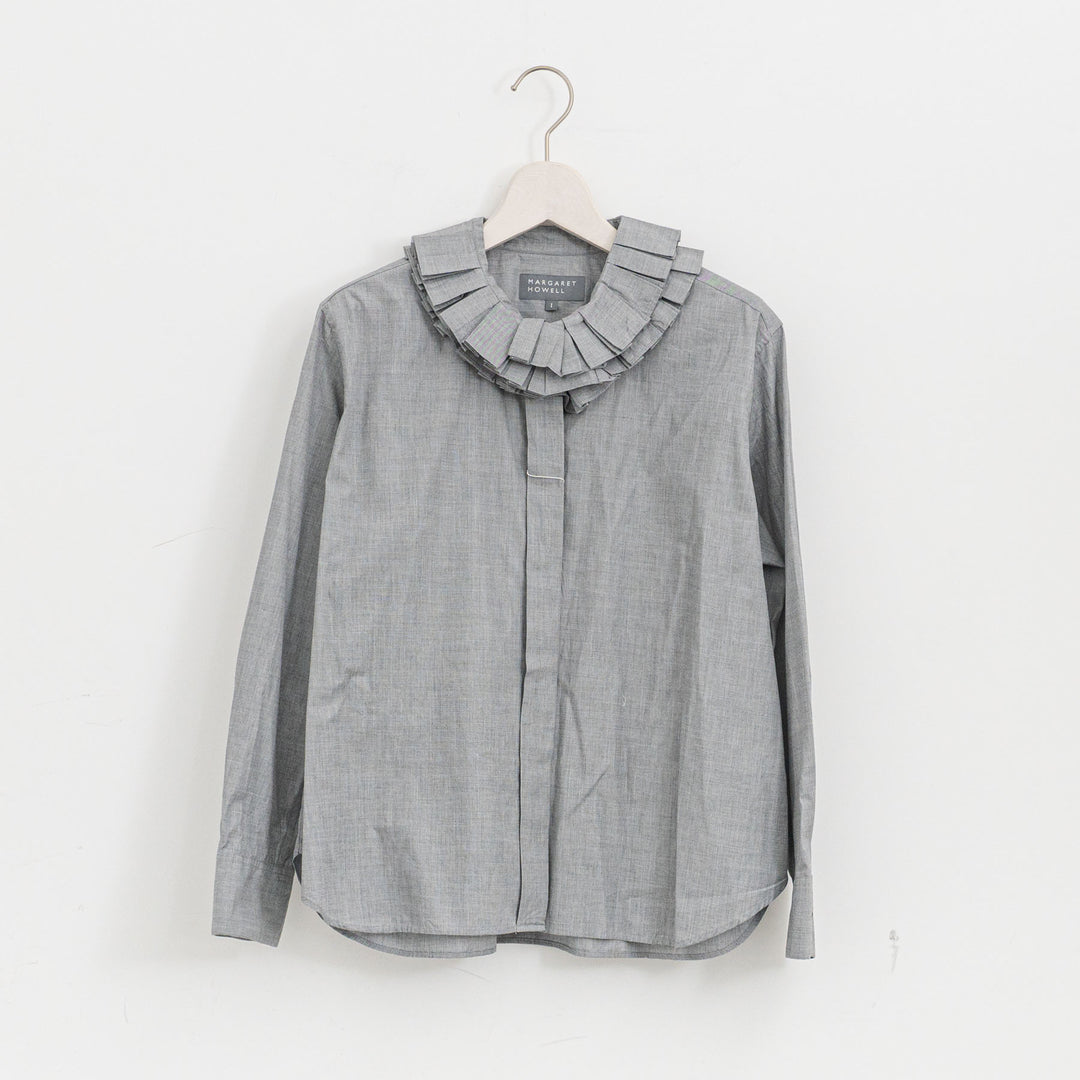 MARGARET HOWELL /WOMEN　COTTON END ON END SHIRT　5785253211-suomi