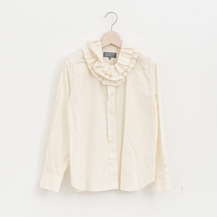 MARGARET HOWELL /WOMEN　COTTON END ON END SHIRT　5785253211-suomi