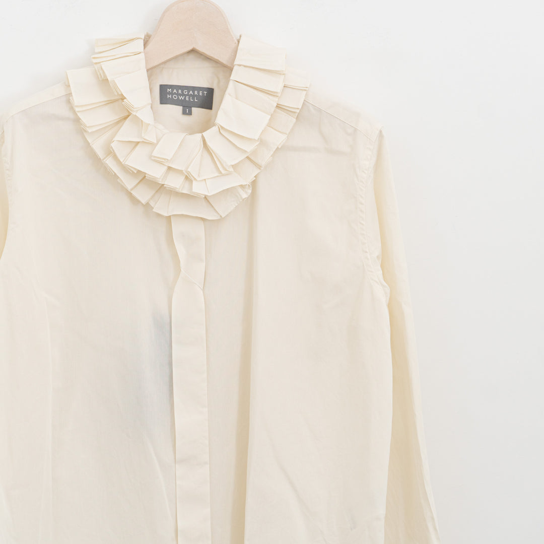 MARGARET HOWELL /WOMEN　COTTON END ON END SHIRT　5785253211-suomi