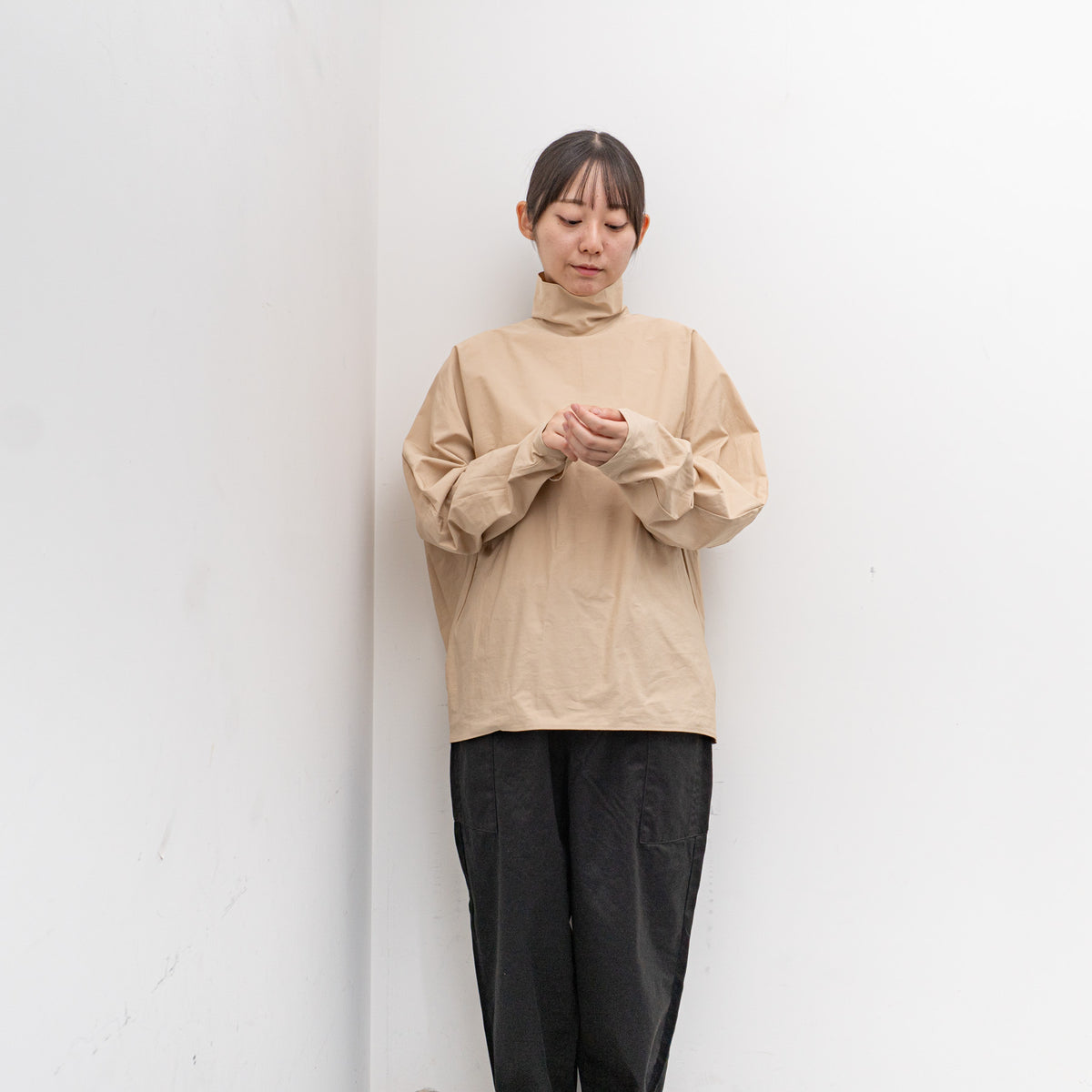nonnotte｜MEN　Draping Pullover Turtle Shirt N-24A-007 　