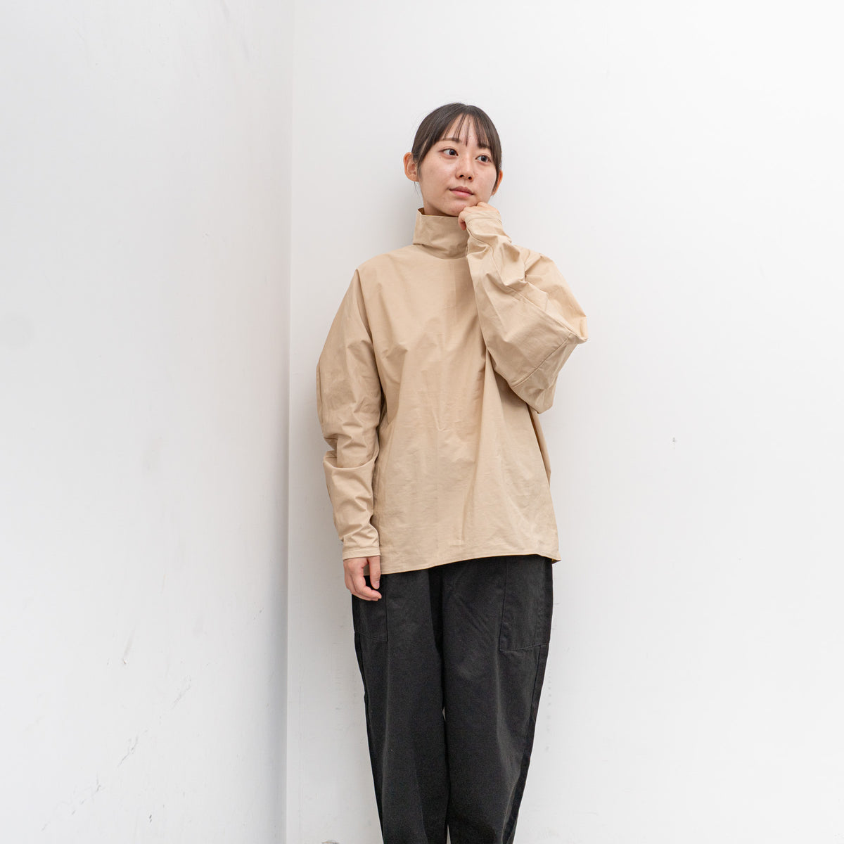 nonnotte｜MEN　Draping Pullover Turtle Shirt N-24A-007 　