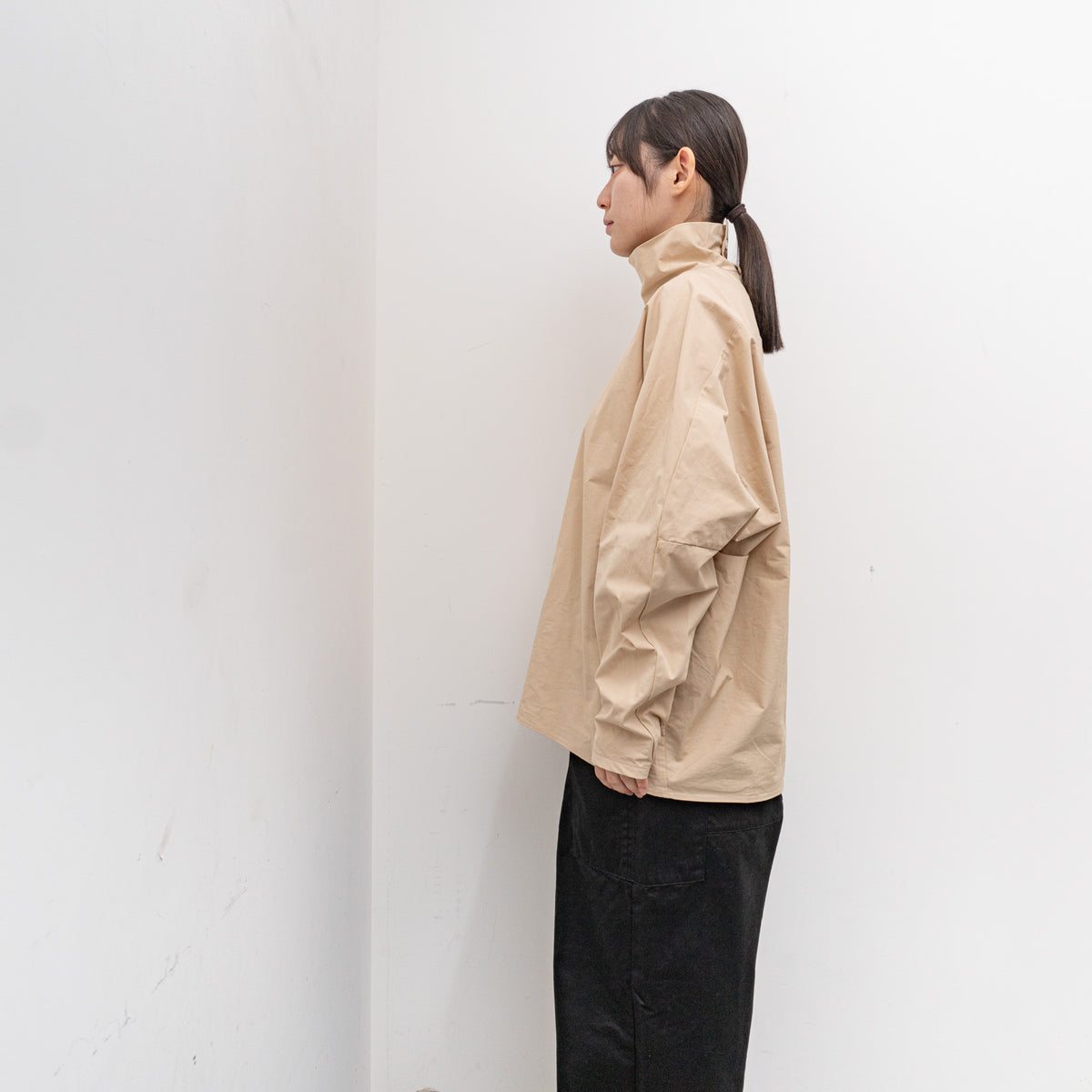 nonnotte｜MEN　Draping Pullover Turtle Shirt N-24A-007 　