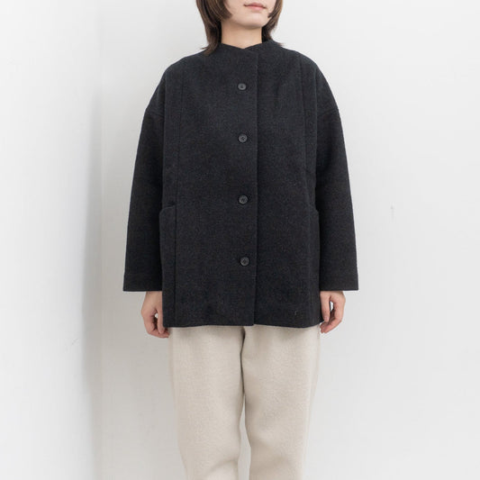 【AW】evam eva｜press wool short coat E253K090