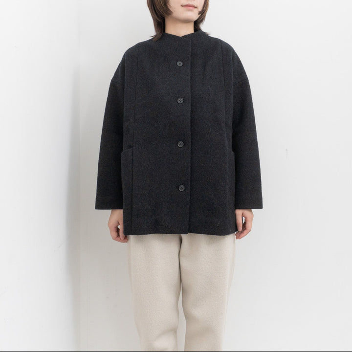 evam eva/　press wool short coat E253K090