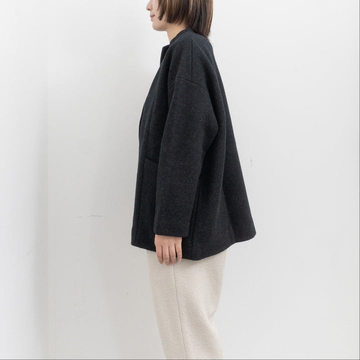 evam eva/　press wool short coat E253K090