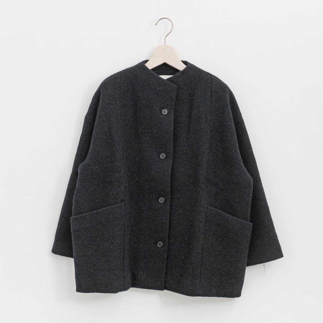 evam eva/　press wool short coat E253K090